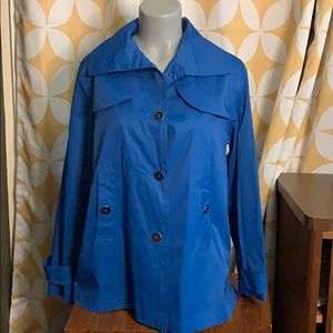 Neyelle Blue Nautical Wind/Rain Resistant Jacket